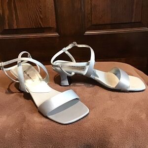 Unlisted Grey Strappy Mid-Heel Sandals